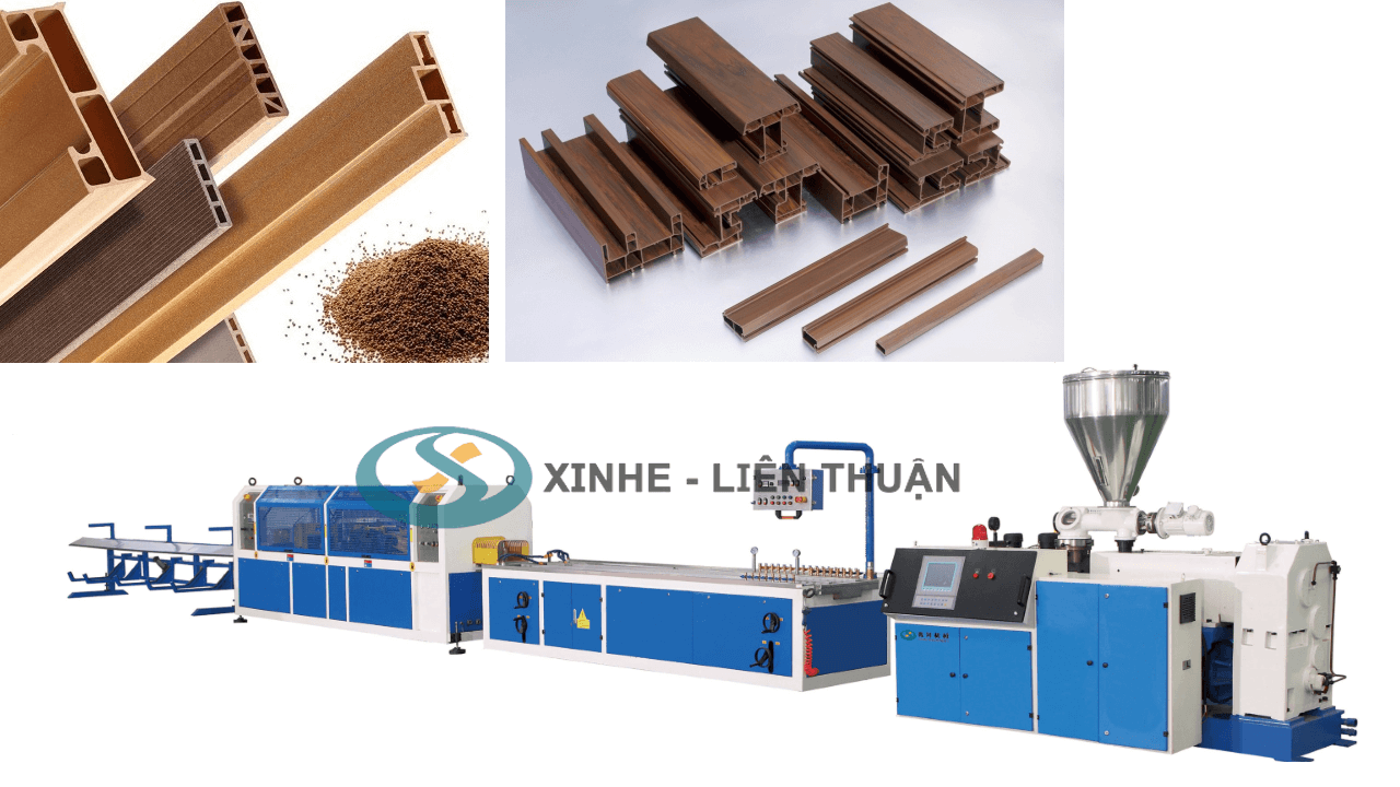 máy sản xuất proflle gỗ nhựa