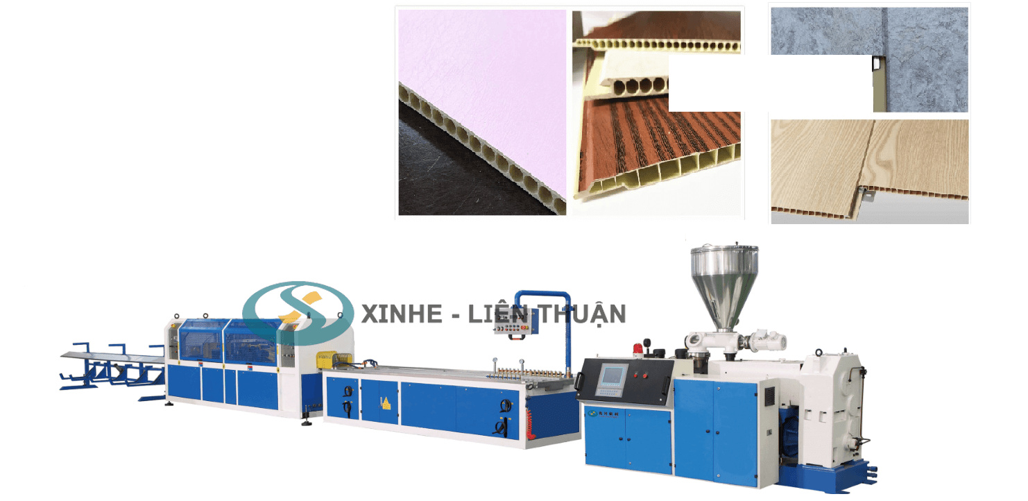 máy sản xuất tấm ốp tường gỗ nhựa